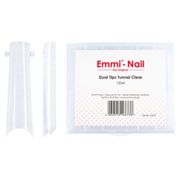 Emmi-Nail Dual Tips Tunnel Clear 120s