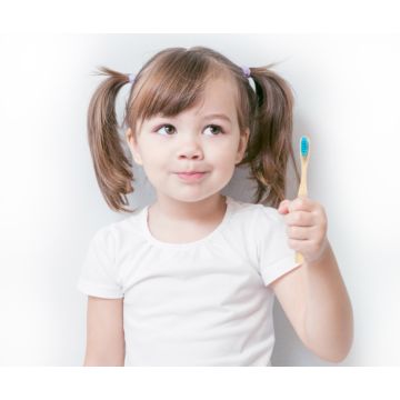 Emmi-dent Kids bamboo toothbrush blue