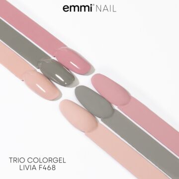 Emmi-Nail Creamy-ColorGel Mini Set of 3 "Livia" -F468-