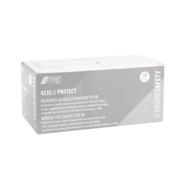 Face mask 3-ply EN14683 Type IIR 50 pieces white
