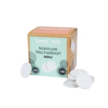 Emmi-Nail Manicure/Pedicure Interchangeable blade medium 50 pcs -K80-