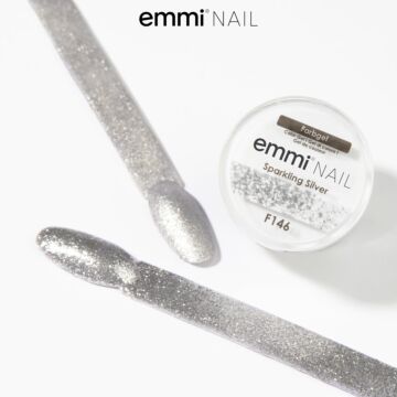 Emmi-Nail Color Gel Sparkling Silver 5ml -F146-