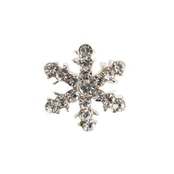 Nail charm snowflake crystal