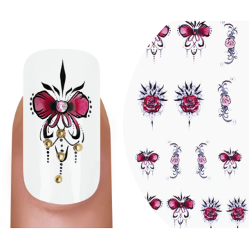 Emmi-Nail watertattoo Mandala Roses