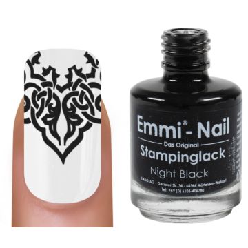 Stamping varnish "night black" 15ml