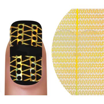 Emmi-Nail Effect Nail Art Stencil K010