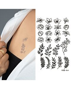 Skin Tattoo Flower Collection -001-