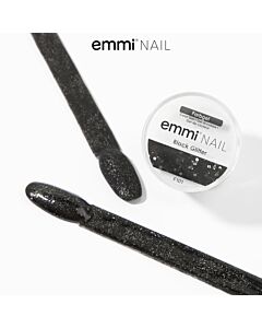 Emmi-Nail Color Gel Black Glitter 5ml -F101-